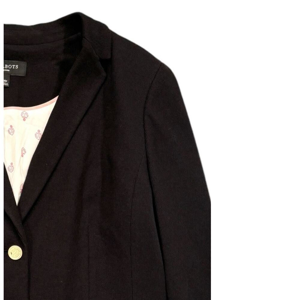 Talbots Black Blazer with Gold Buttons - Picture 4 of 11